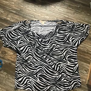 Michael Kors Zebra Print Top